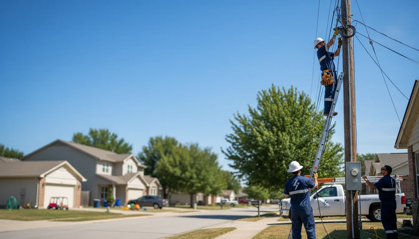 Residential electrician providing installation services in Yorkshire, NY